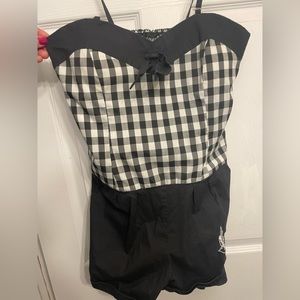 Sourpuss checkered romper